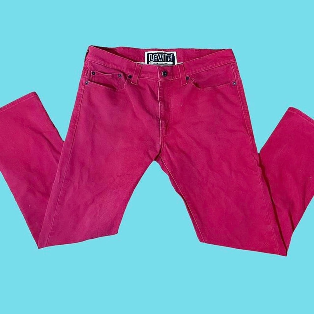 Vintage Red  Levis Originals 511s Straight legged pants jeans mens
